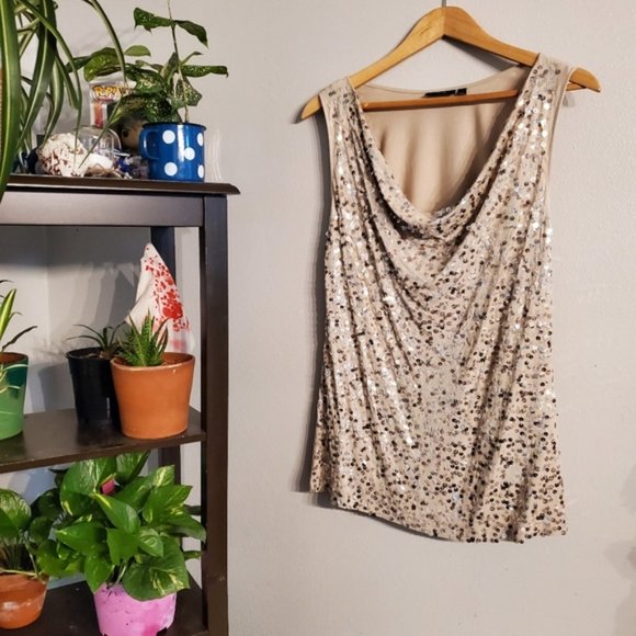 Apt. 9 Tops - Apt. 9 Sequin Top Size L